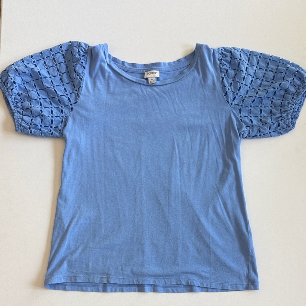J Crew blue top (S)